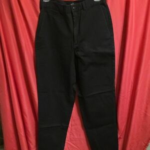 Dockers Black Flat Front Khakis